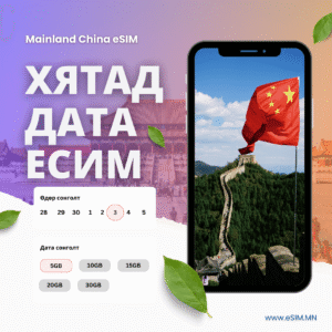 Хятад Дата иСИМ - 14 хоног